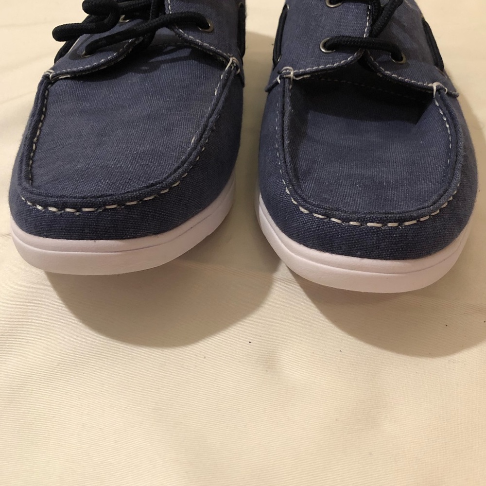 David Stone Denim Boat Loafer/ Shoe - Picture 8 of 14